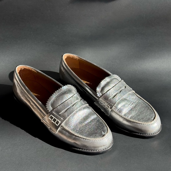 Golden Goose  Silver Loafers EU 40 US 10 NEW with small scratch(see photos) - Picture 1 of 10